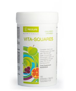 „Vita-Squares“ Vitaminai vaikams, kramtomosios tabletės, 180 tablečių