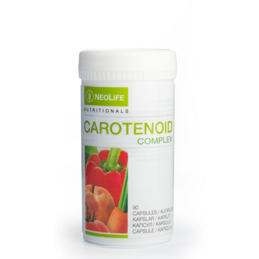 NeoLife Carotenoid Complex – natūralus antioksidantų kompleksas. Palaiko imuninę sistemą ir ląstelių apsaugą nuo oksidacinio streso. 100 % natūralus.