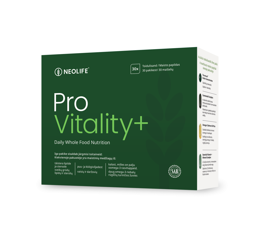 NeoLife geresnė savijauta su Pro Vitality+